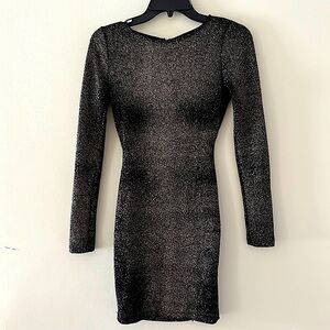 Windsor backless metallic bodycon dress
